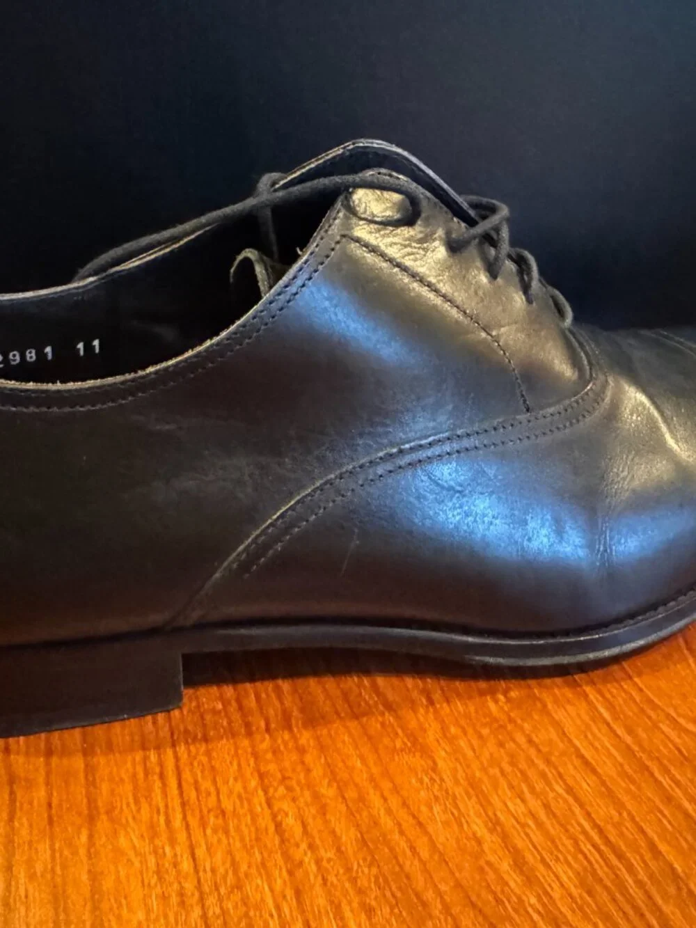Adam Derrick To Boot New York Aidan Black Calf Cap Toe Oxford US 11 - Picture 4 of 10
